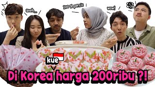 REAKSIBUATIN TEMAN KOREA TERKEJUT TEKSTUR KUE CANTIK PUTRI MANIS [upl. by Anyaled]