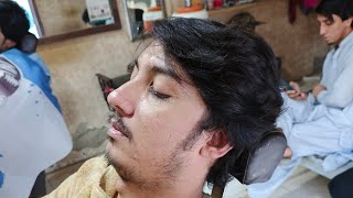 ASMR Long Haircut with scissors  ASMR Fast and Aggressive haircut [upl. by Attezi]