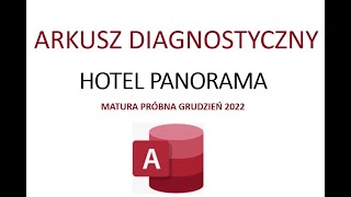 Matura informatyka 2023  Matura próbna CKE grudzień 2022  Zadanie 5  HOTEL PANORAMA [upl. by Supple]