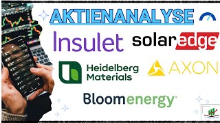 AktienAnalyse Axon Heidelberg Materials Insulet Bloom Energy Solaredge [upl. by Thompson]