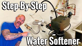 How To Install Water Softener System Aquasure Harmony Series  Water Softener Loop Connection [upl. by Burkitt]