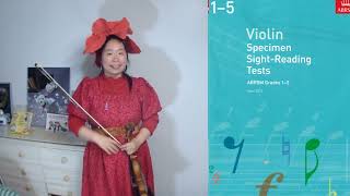 04 ABRSM Grade5 Sightreading 2012  英皇小提琴即兴阅读5级  Aria Z Li [upl. by Kinnon]