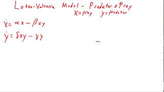 LotkaVolterra Model  Predator Prey Equations [upl. by Eirrotal488]