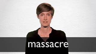 How to pronounce MASSACRE in British English [upl. by Lerred]