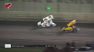 Knoxville Raceway 410 Highlights August 25 2018 [upl. by Eanram]