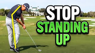 This Finally Fixes Standing Up In The Golf Swing [upl. by Blaine18]