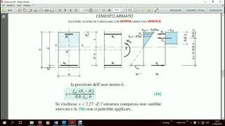 CA VERIFICA E PROGETTO FLESSIONE SEMPLICE ARMATURA ProfZarbano [upl. by Bills51]