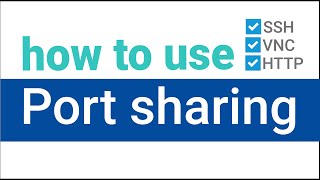 How to use Port Sharing [upl. by Adamsen]