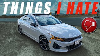 20 Things I DONT LIKE about my Kia K5 GT Line Premium Package my brutally honest opinion [upl. by Yeltihw266]