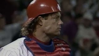 1993 NLCS Gm2 Daulton throws out Nixon at second [upl. by Ogilvie344]