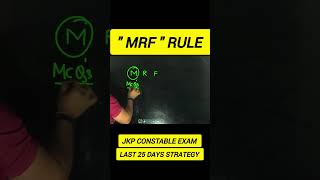 quot MRFquotRULE  BEST FOR REVISION BEFORE EXAM jkssbexams jkssbjkpsi jkpconstable jkpsi [upl. by Yllatan]