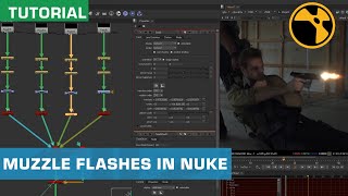 Nuke VFX Tutorial How To Composite Muzzle Flashes Gun Smoke amp More Gun FX Stock Footage [upl. by Yelrihs]