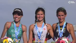 2022 World Triathlon Cup Valencia  Elite Womens Highlights [upl. by Drandell593]