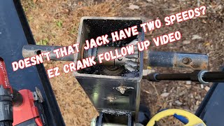 Sick and tired of cranking your trailer jack Followup video to answer some of the comments [upl. by Egoreg]