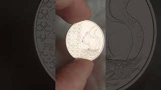 2024 RED SQUIRREL TWO PENCE 2P COIN [upl. by Yolane]