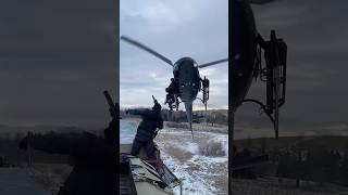 Helicopter pilot performs risky maneuver next to train flight aircraft military [upl. by Gotthard]