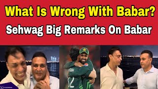 Shoaib Akhtar asks Virender Sehwag “What wrong is Babar Azam doing” [upl. by Arawaj]