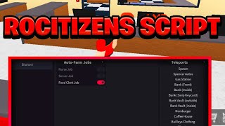 NEW BEST RoCitizens Script Pastebin  ROBLOX Auto Farm amp Teleports Exploit [upl. by Melanie]