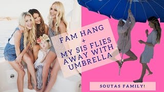 Everleigh vlogs Savannah flies away with umbrella family weekend [upl. by Feer]