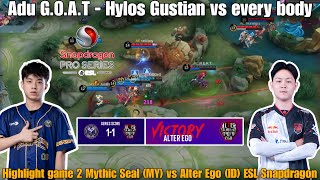 Highlight game 2 Mythic Seal MY vs Alter Ego ID ESL Snapdragon mlbb mobilelegends [upl. by Yard]