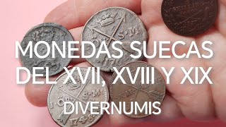 Monedas suecas del XVII XVIII y XIX [upl. by Trainer]