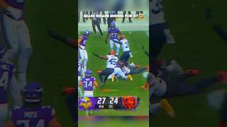 Bears Vs Vikings INSANE 4TH QTR ENDING 🍿👀 shorts [upl. by Wendell]