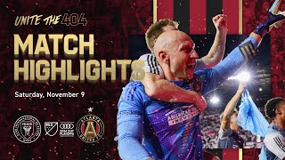 MATCH HIGHLIGHTS  Inter Miami vs Atlanta United  MLS Cup Playoffs 2024 [upl. by Tiraj]