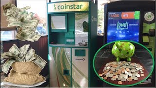 How To Use Coinstar  Never Count Coins Again [upl. by Ahtilat686]