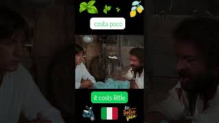 Learn Basic Italian with Famous Movie Scenes Easy Italian Phrases  Quanto costa How much is it [upl. by Yrdnal295]