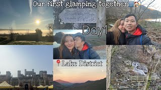 Our first glamping together👥🏠 Day 1 buttermere lowthercastle lakedistrict [upl. by Atteirneh]