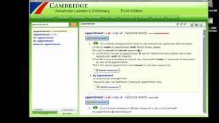 Tutorial 1 Basic amp Important Features of CAMBRIDGE ADVANCED LEARNERS DICTIONARY [upl. by Adranoel963]