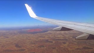 AYERS ROCK Airport  Virgin Australia B737800 Onboard Landing  VHYFI [upl. by Nede]