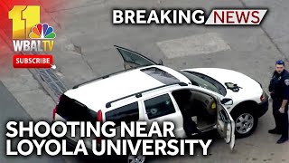 Police Shooting occurs near Loyola University Maryland [upl. by Annodahs520]