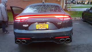 KIA Stinger GT1 2023 revs exhaust V6 Twin Turbo [upl. by Norty239]