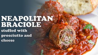 NEAPOLITAN BRACIOLE RECIPE stuffed with Prosciutto and Provolone cheese [upl. by Laira397]