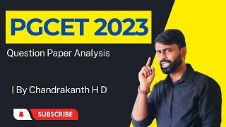 Karnataka PGCET 2023 MBA question paper analysis with solution  by Chandrakanth HD [upl. by Elttil]