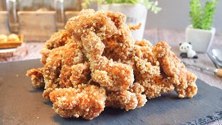 Super Crispy Fried Chicken Recipe 盐酥鸡 BEST Chinese Popcorn Chicken Ever Taiwanese Style 超大鸡排迷你版 [upl. by Gaskin256]