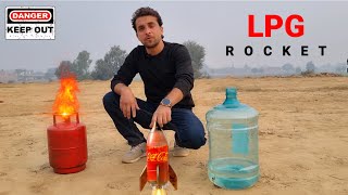 How To Make Water Bottle Rockets  LPG गैस से बनाया रॉकेट [upl. by Adnot]