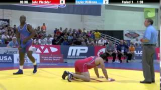 98 KG Finals 2 of 2  John Wechter vs Caylor Williams [upl. by Edyak]