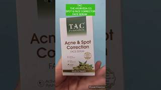 TAC  The Ayurveda Co With Eladi And Neem Face Serum For Acne And Oil Controlquot [upl. by Joseph883]