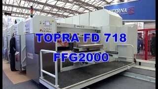 Dong Fang TOPRA FD 718 Quick Set Flexo Folder Gluer Casemaker [upl. by Aleck]