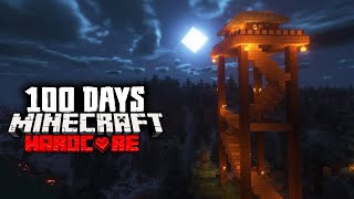 I Survived 100 Days in the SCARIEST Watchtower Mod in Hardcore Minecraft [upl. by Dowlen]