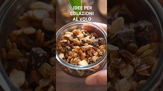 Colazione CIOCCOLATOSA SENZA BILANCIA GLUTINE LATTICINI E UOVA granola di avena e crema al cacao [upl. by Adlemy32]