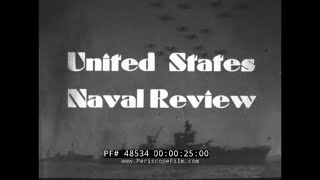 1934 US NAVY FLEET REVIEW NEW YORK CITY HUDSON RIVER USS INDIANAPOLIS 48534 [upl. by Tanhya795]