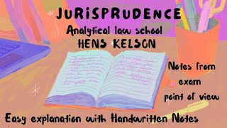 HENS KELSON  Analytical school of jurisprudence easy explanation with handwritten notes exams [upl. by Sheley]