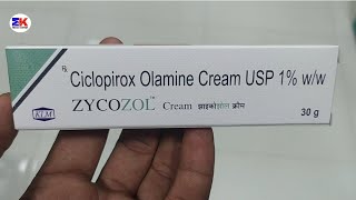 Zycozol Cream  Ciclopirox Olamine Cream  Zycozol Cream Uses benefits dosage review in hindi [upl. by Abehs]