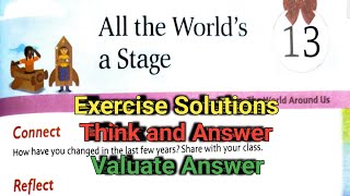 All the worlds a stage question answer class 7 l New Images Next Class 7th [upl. by Danete]