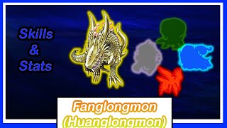 Fanglongmon Huanglongmon DMO Skills amp Stats [upl. by Arlie]