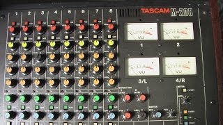 mezcladora consola tascam M 208 lima peru [upl. by Budd]