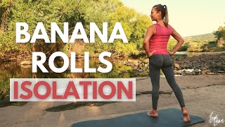 BANANA ROLLS WORKOUT ROUTINE  Fix your under butt fat lines  No equipment [upl. by Janka286]